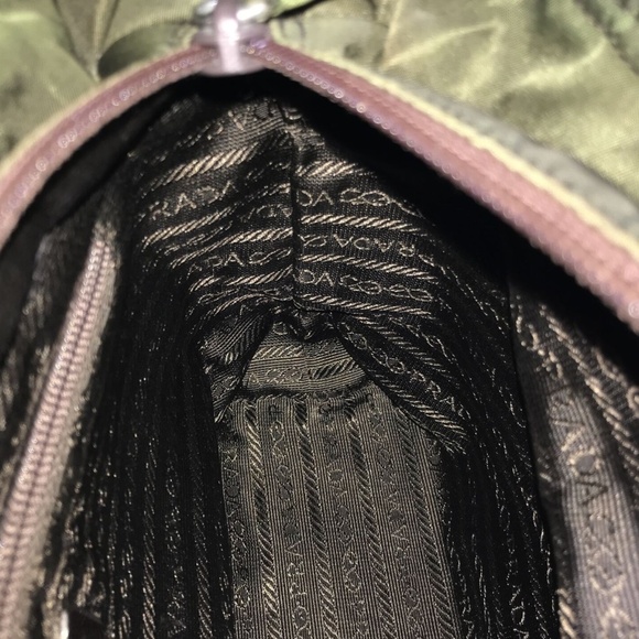 Authentic Prada Green Nylon satchel - small - Picture 9 of 12